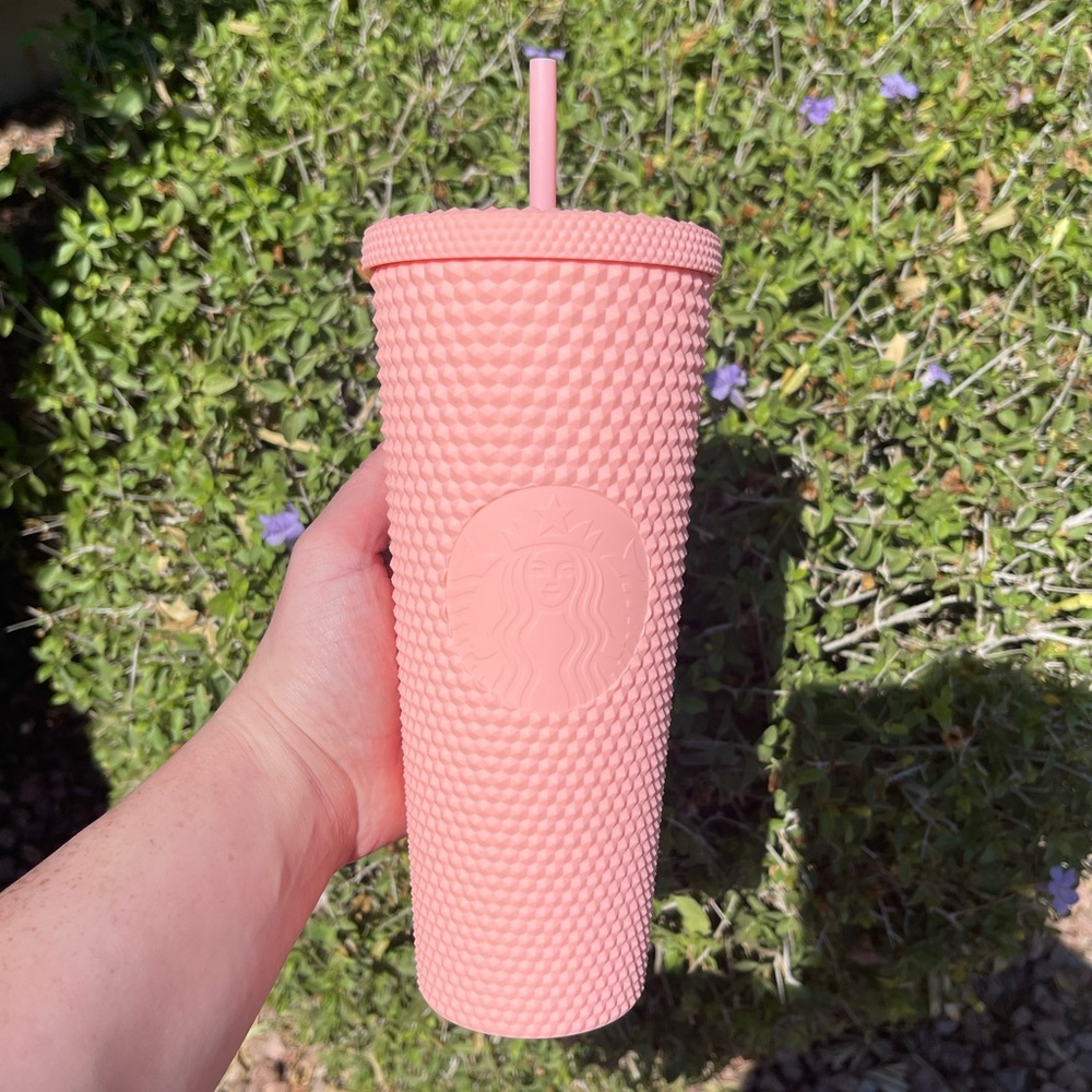 Matte Pink Studded Starbucks Cup